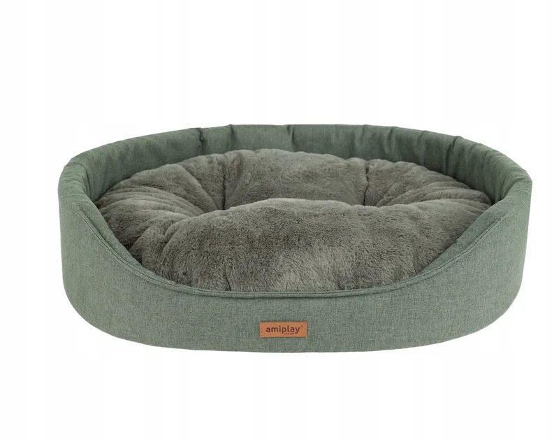 Como Hondenmand Ovaal L Groen - Comfortabel en Stijlvol de Amiplay – photo produit
