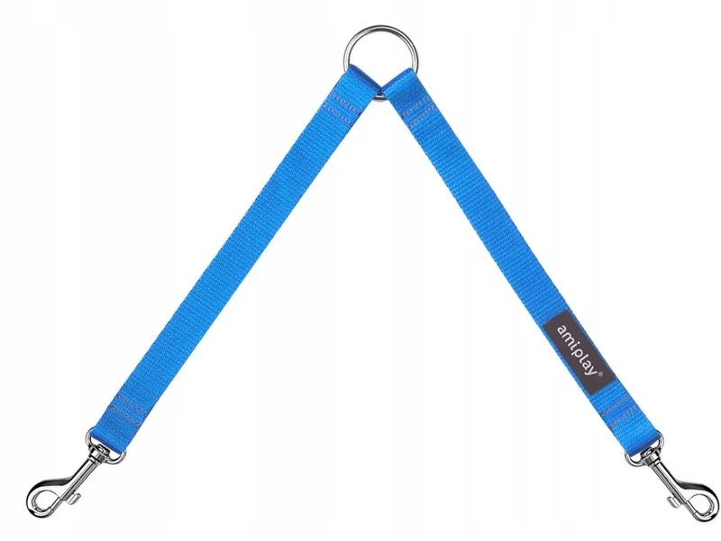 Dubbele Hondenriem Basic XL 30cm Blauw by Amiplay – product photo