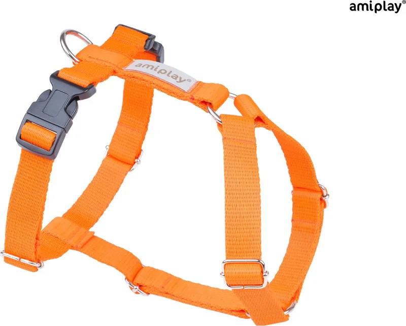 Harnas verstelbaar guard Samba maat-L / 35-60x50-75x2,5cm by Amiplay in Orange – product photo