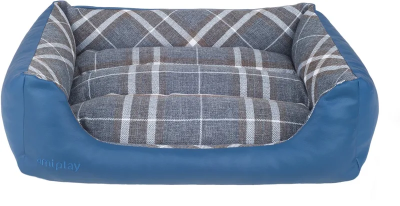 Hondenkussen Bank Kent S Blauw 58x46cm de Amiplay – photo produit