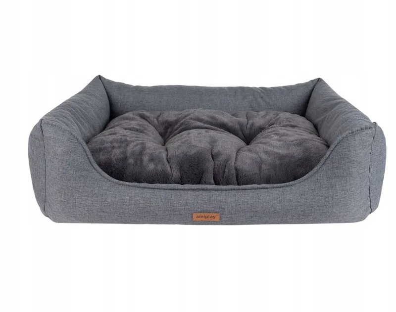 Legowisko Como Sofa S - Comfortabel Hondenkussen Grijs de Amiplay – photo produit
