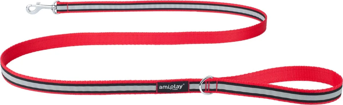 Leiband Shine rood maat-XL / 150x2,5cm von Amiplay in Rood – maat XL – Produktfoto
