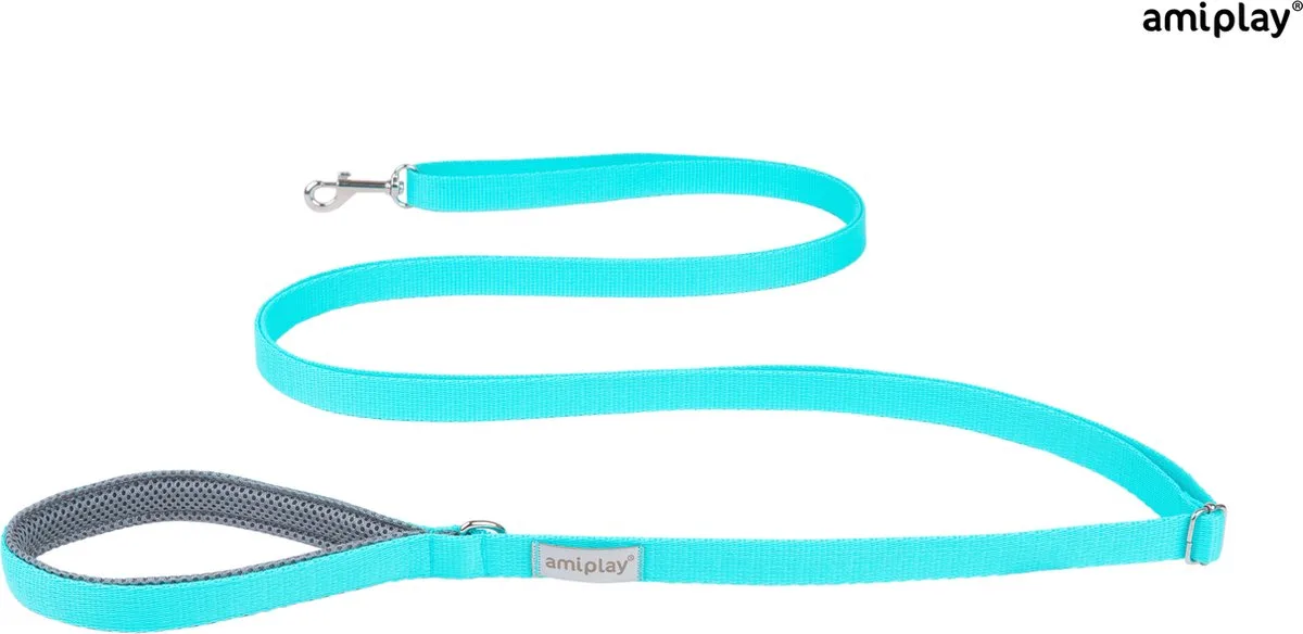 Leiband verstelbaar easy fix Samba maat-S / 160-300x1,5cm de Amiplay en Turquoise – photo produit