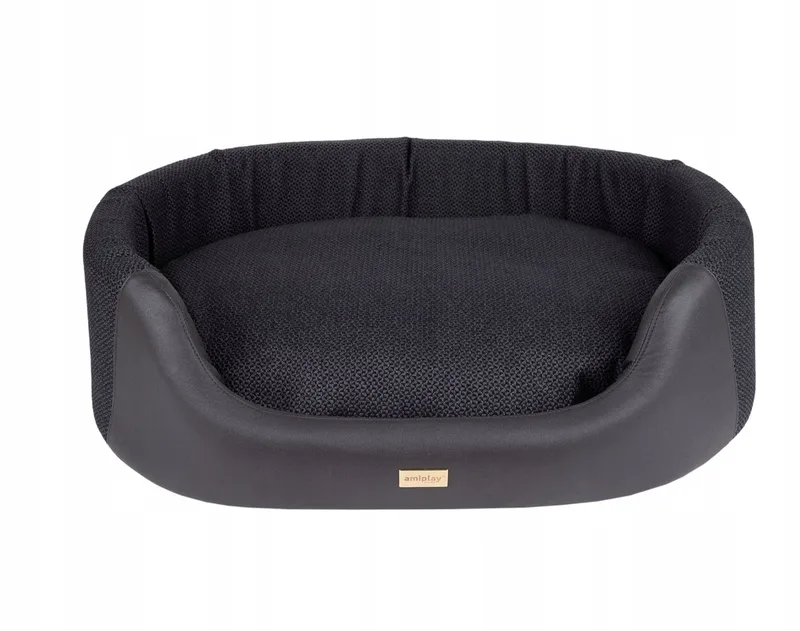 Milano Hondenkussen Ovaal S Zwart - Comfort & Stijl von Amiplay – Produktfoto