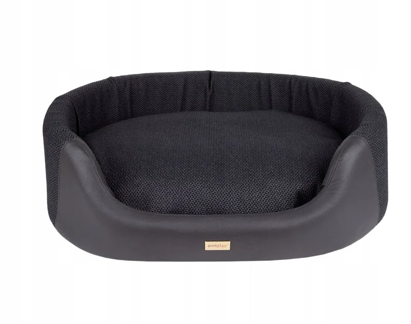 Milano Ovaal Hondenkussen L Zwart by Amiplay – product photo