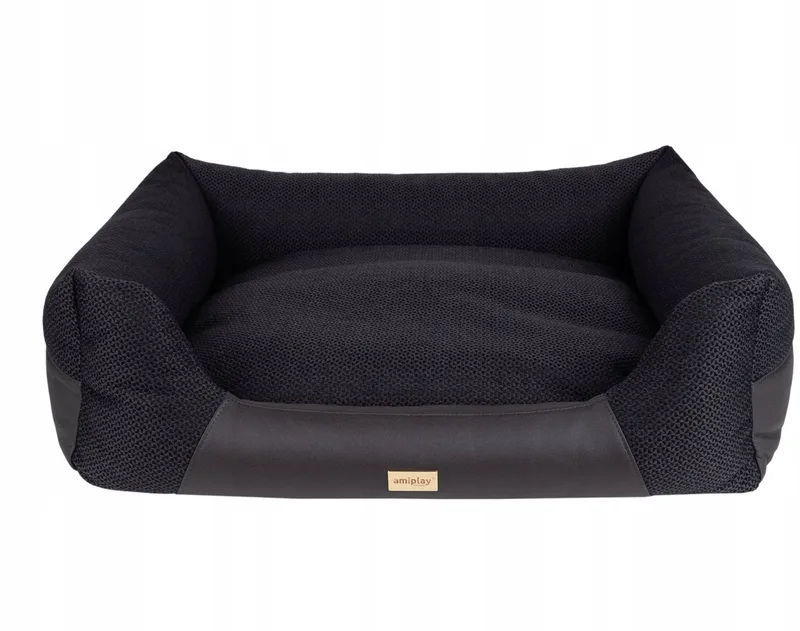 Milano Sofa XL Hondenkussen Zwart - Comfort voor Grote Honden by Amiplay – product photo