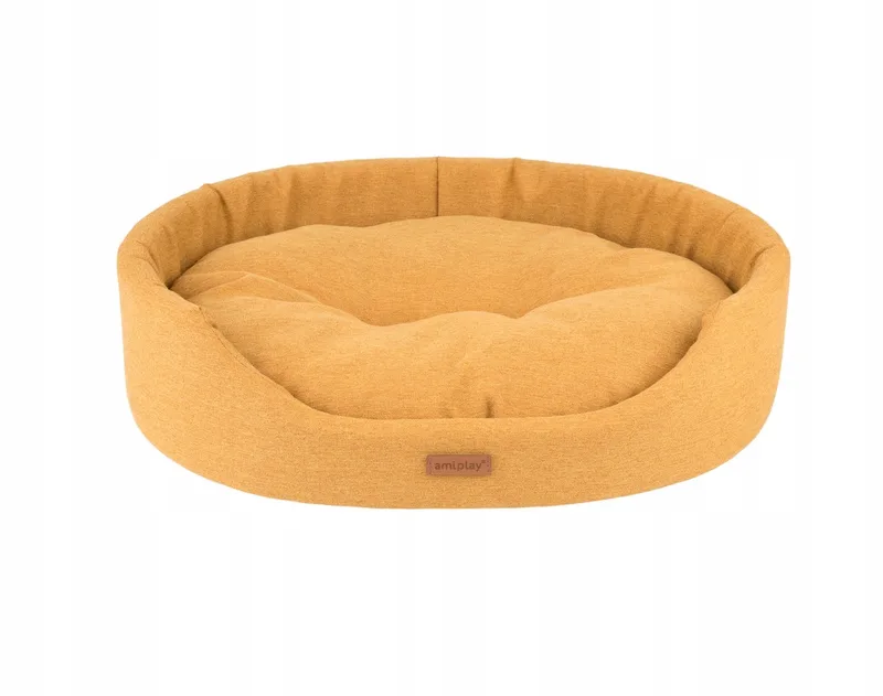 Montana Hondenkussen Ovaal L Geel - Comfortabel & Stijlvol by Amiplay – product photo