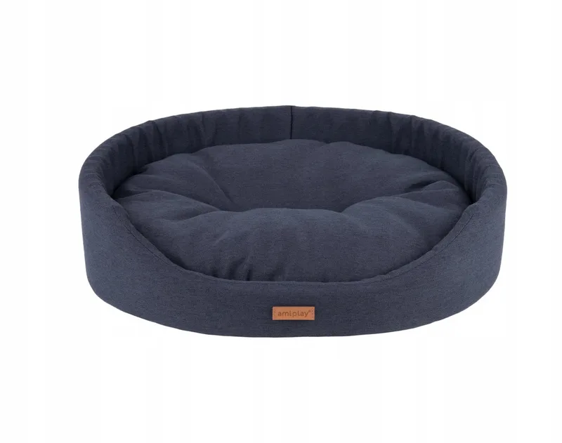 Montana Hondenmand Ovaal Klein Zwart 46x38x13cm fra Amiplay – produktbillede