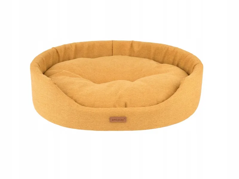 Montana Hondenmand Ovaal M 52x44x14cm de Amiplay en Jaune – photo produit