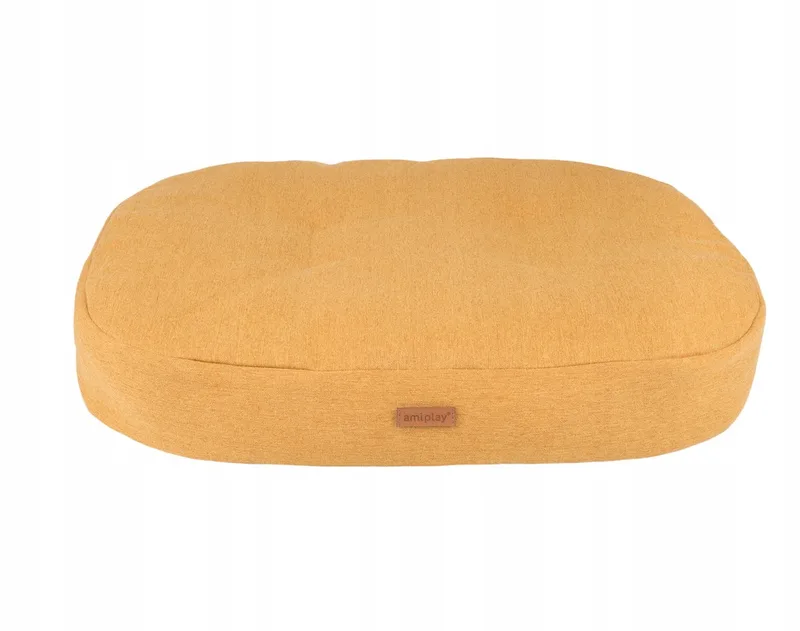 Montana XL Ovale Hondenkussen - Comfortabel & Stijlvol de Amiplay en Jaune – photo produit