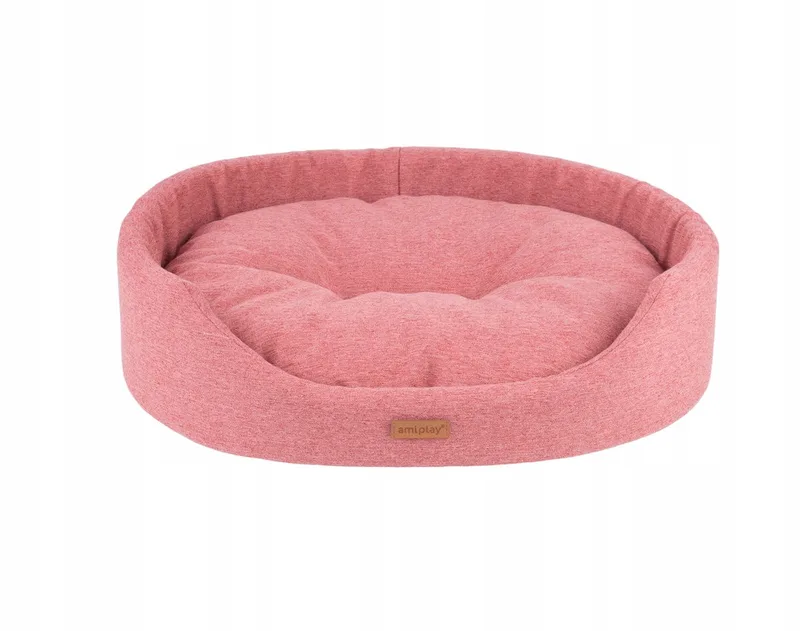 Montana XL Ovalen Hondenkussen Roze - Comfortabel & Duurzaam von Amiplay – Produktfoto