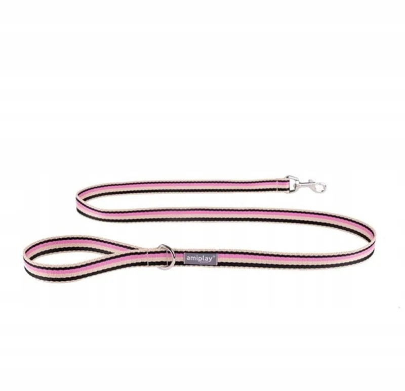 Populaire Zwart-Roze Hondenhalsband Maat S by Amiplay – product photo
