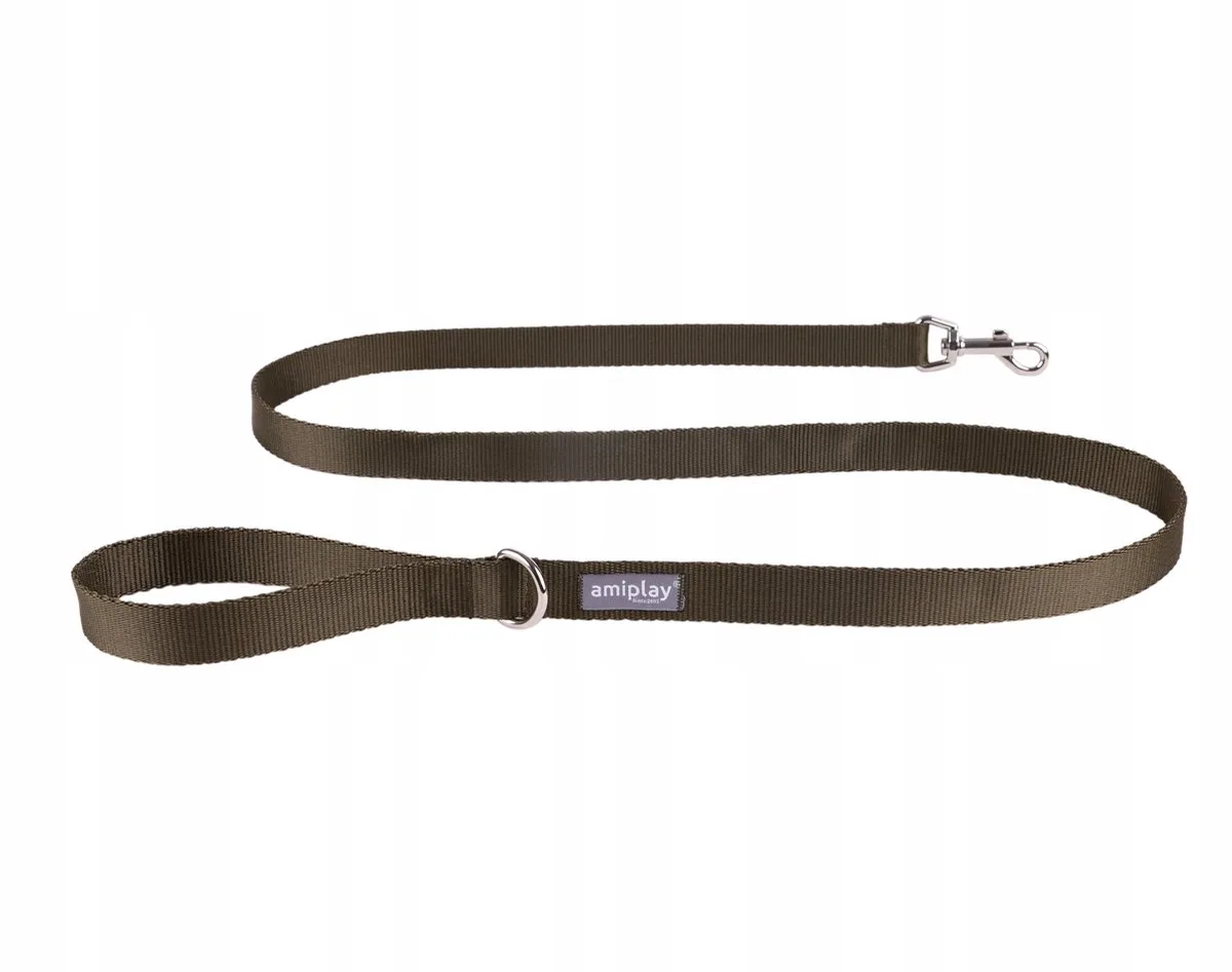 Popular Hondenlijn 150cm S Olijfgroen - Duurzaam & Veilig by Amiplay – product photo