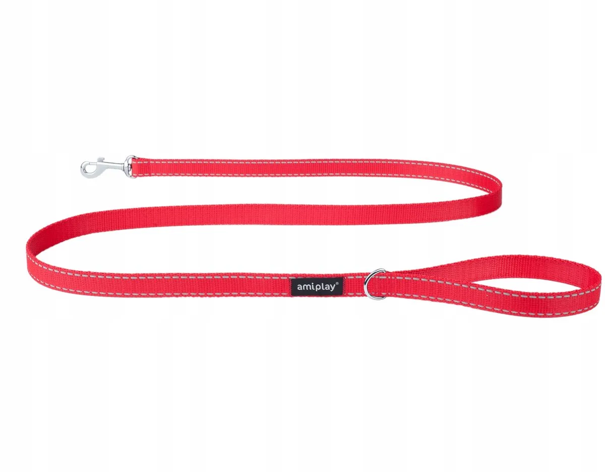Reflective Hondenlijn L Rood 150cm by Amiplay – product photo
