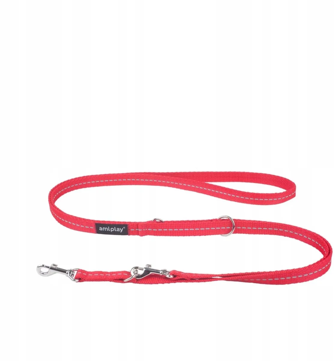Reflective Hondenlijn Rood Verstelbaar 6-in-1 Sterk 200x1cm by Amiplay – product photo
