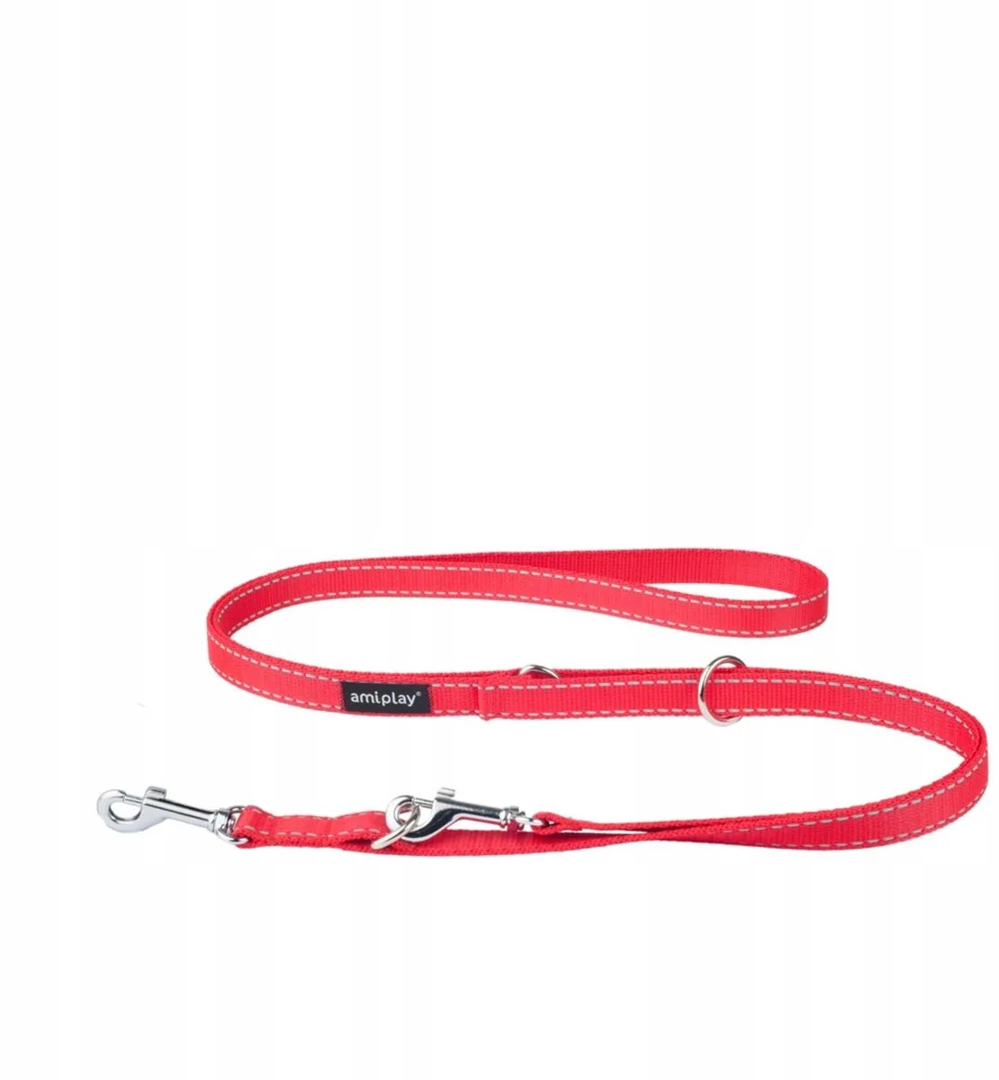 Reflective Hondenlijn Rood XL 6-in-1 Verstelbaar 200cm by Amiplay – product photo
