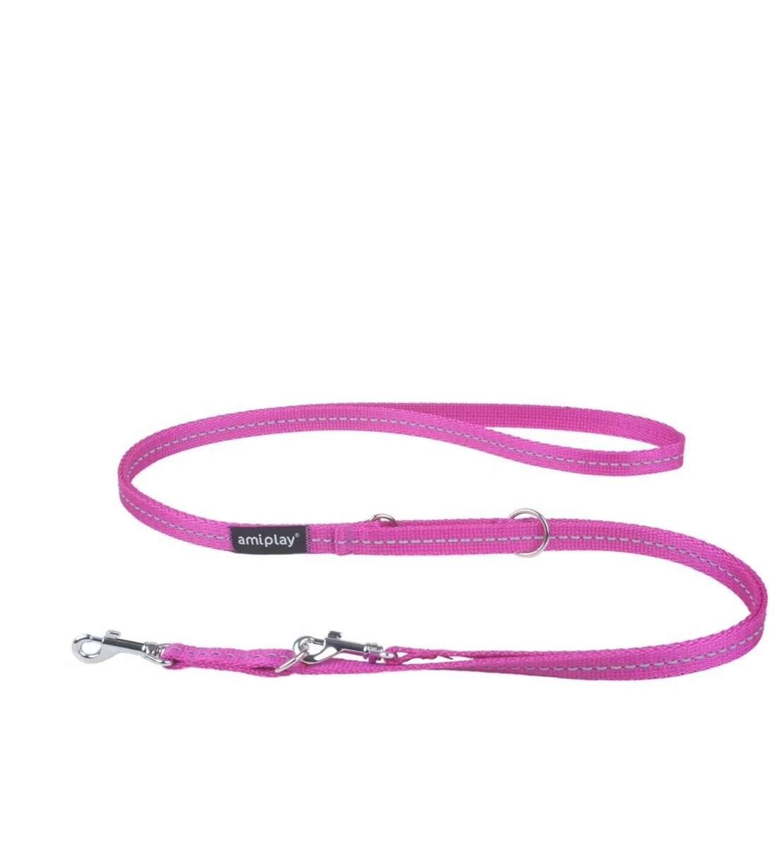 Reflective Hondenlijn Verstelbaar 6-in-1 Roze S 200x1cm by Amiplay – product photo