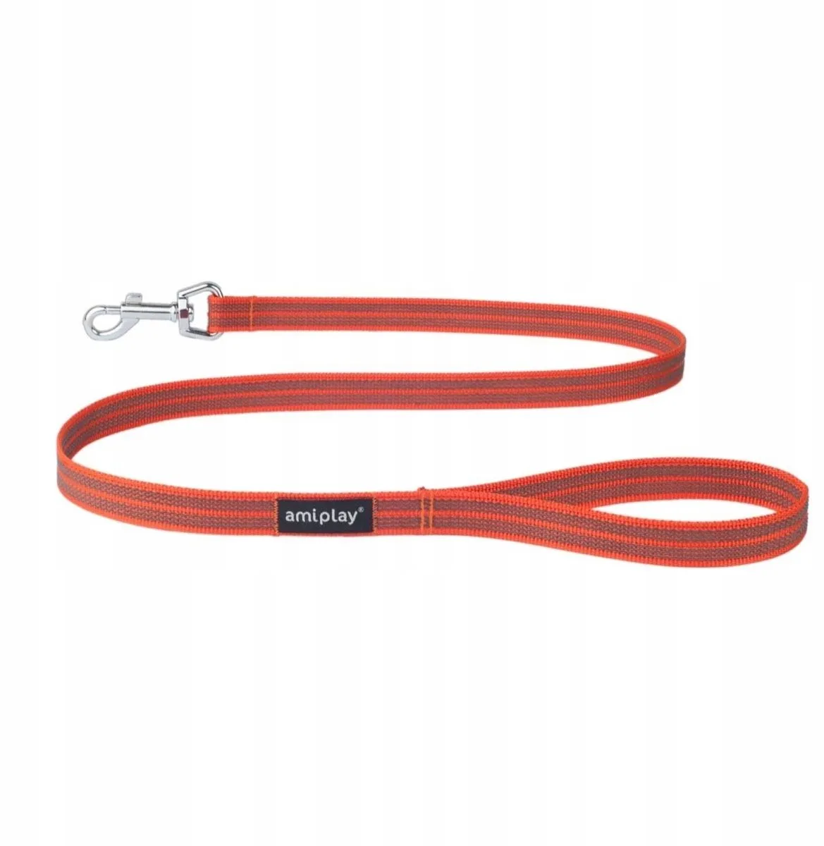 Rubber Hondenlijn Oranje 120 cm S-M von Amiplay – Produktfoto