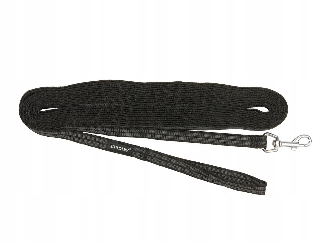 Rubber Trainingslijn 5m S/M Zwart - Antislip van Amiplay – productfoto