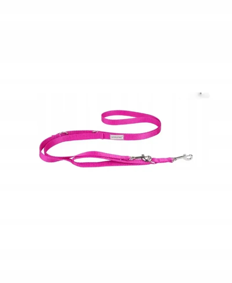 Samba Verstelbare Hondenriem - Roze, 100-200cm by Amiplay – product photo
