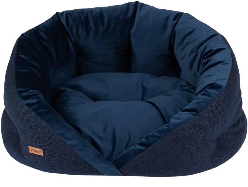 Siena Kokon Hondenmand - Maat S - Navy Blauw de Amiplay – photo produit