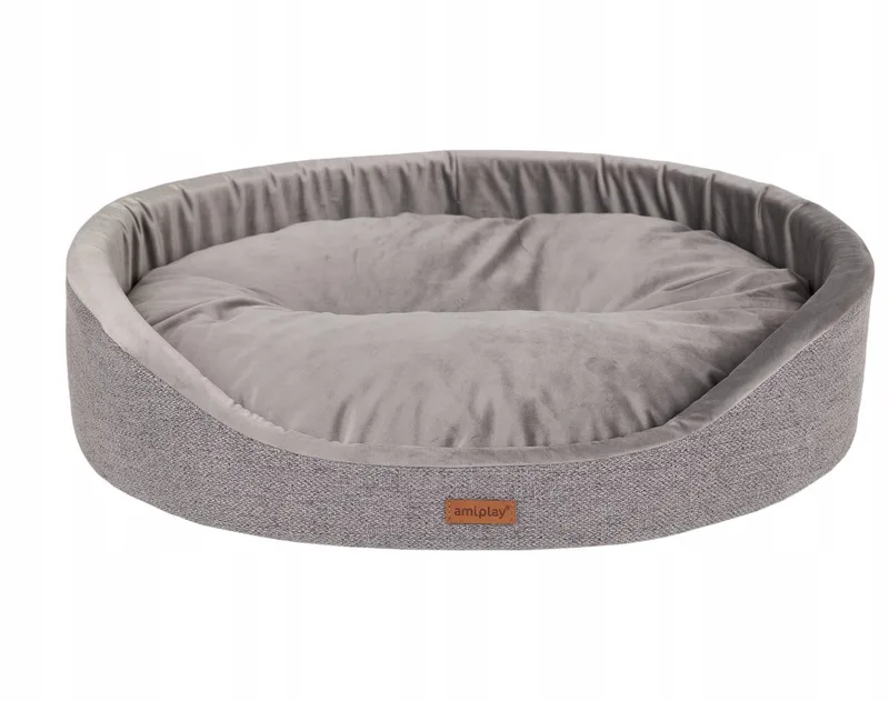 Siena XXL Hondenmand Ovaal Grijs - Comfort & Stijl de Amiplay – photo produit