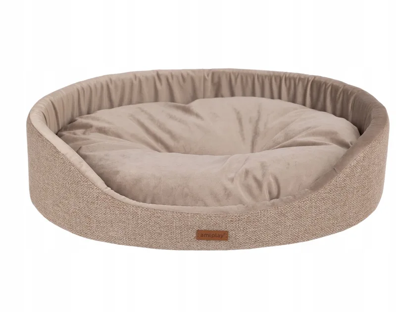 Siena XXL Ovaal Hondenkussen - Beige fra Amiplay – produktbillede