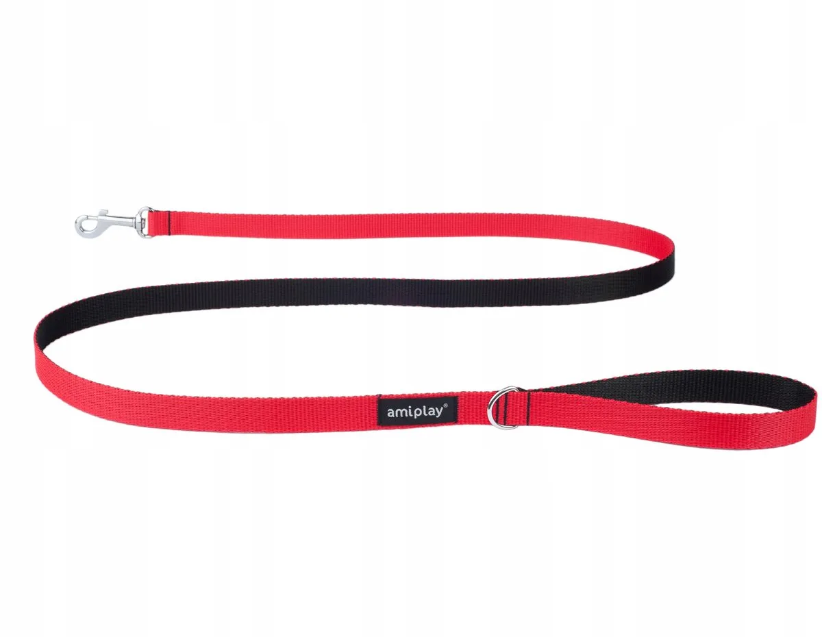 Twist Hondenlijn Rood 150cm M - Duurzaam & Stijlvol fra Amiplay – produktbillede