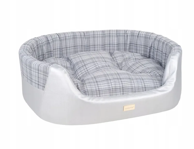 Venus Ovaal Hondenkussen L Zilver - Comfortabel & Stijlvol von Amiplay – Produktfoto