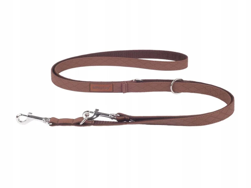 Verstelbare Cambridge XL Hondenhalsband - Bruin de Amiplay – photo produit