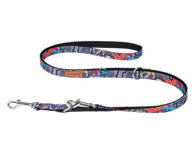 Verstelbare Hondenhalsband 6-in-1 Adventure S Abstract de Amiplay – photo produit