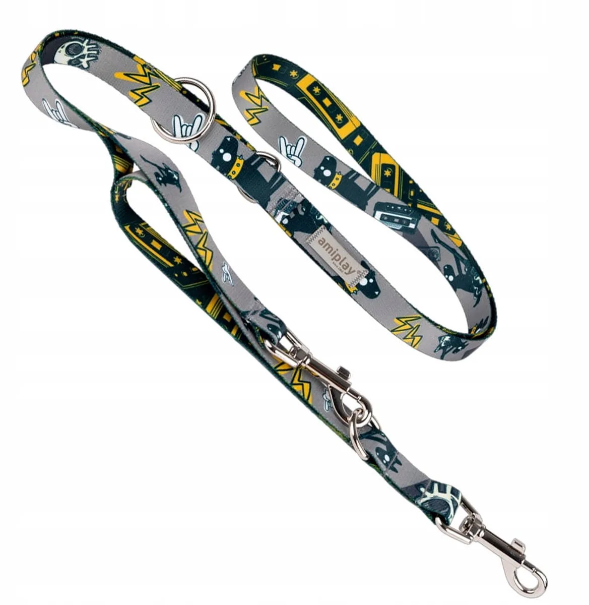 Verstelbare Hondenlijn 7-in-1 Amik Dirtydog M (100-200cm) de Amiplay – photo produit