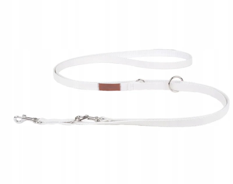 Verstelbare Leren Halsband voor Honden, Maat S, Wit by Amiplay – product photo