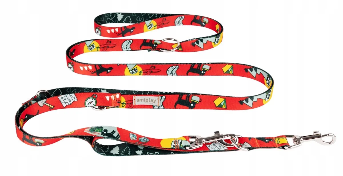 Verstelbare Lijn 8-in-1 Amik Travel Dog L (200-400cm) fra Amiplay – produktbillede