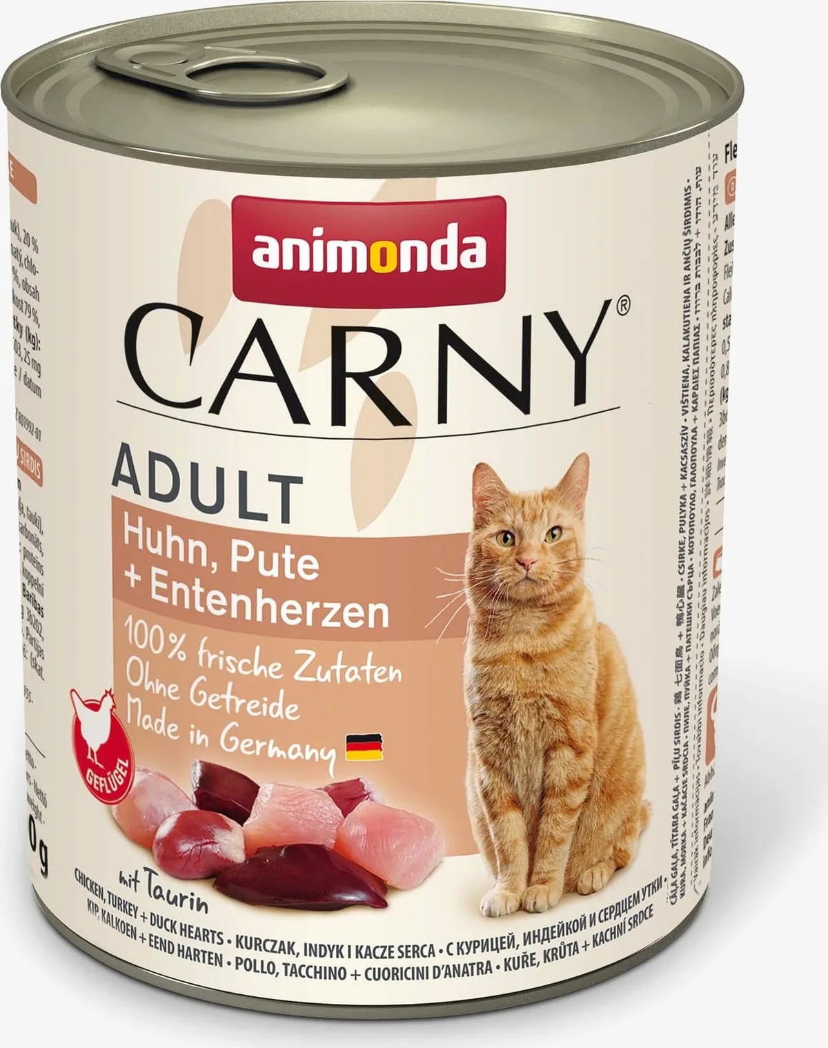 Carny Adult Huhn, Pute und Entenherzen - 800 g fra Animonda – produktbillede