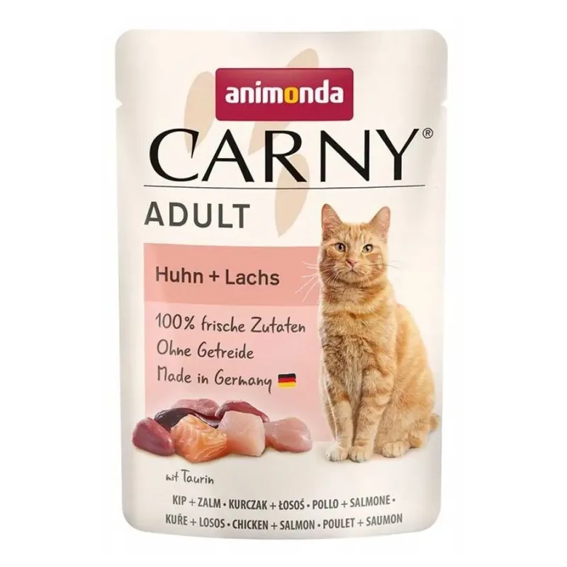 Carny Adult Natvoer Met Kip En Zalm Voor Katten 85g by Animonda – product photo
