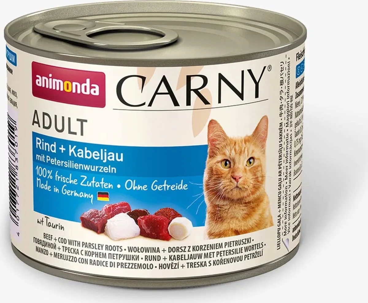 Carny Adult Rind und Kabeljau - 200 g von Animonda – Produktfoto