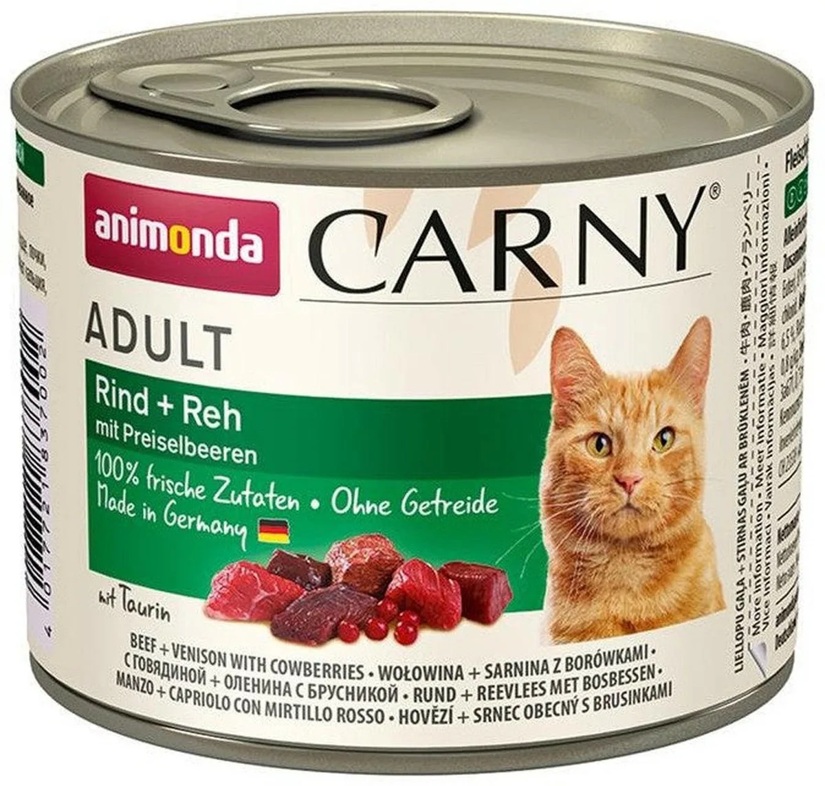 Carny Adult - Rund met Hert en Koebes - 200 g van Animonda – productfoto