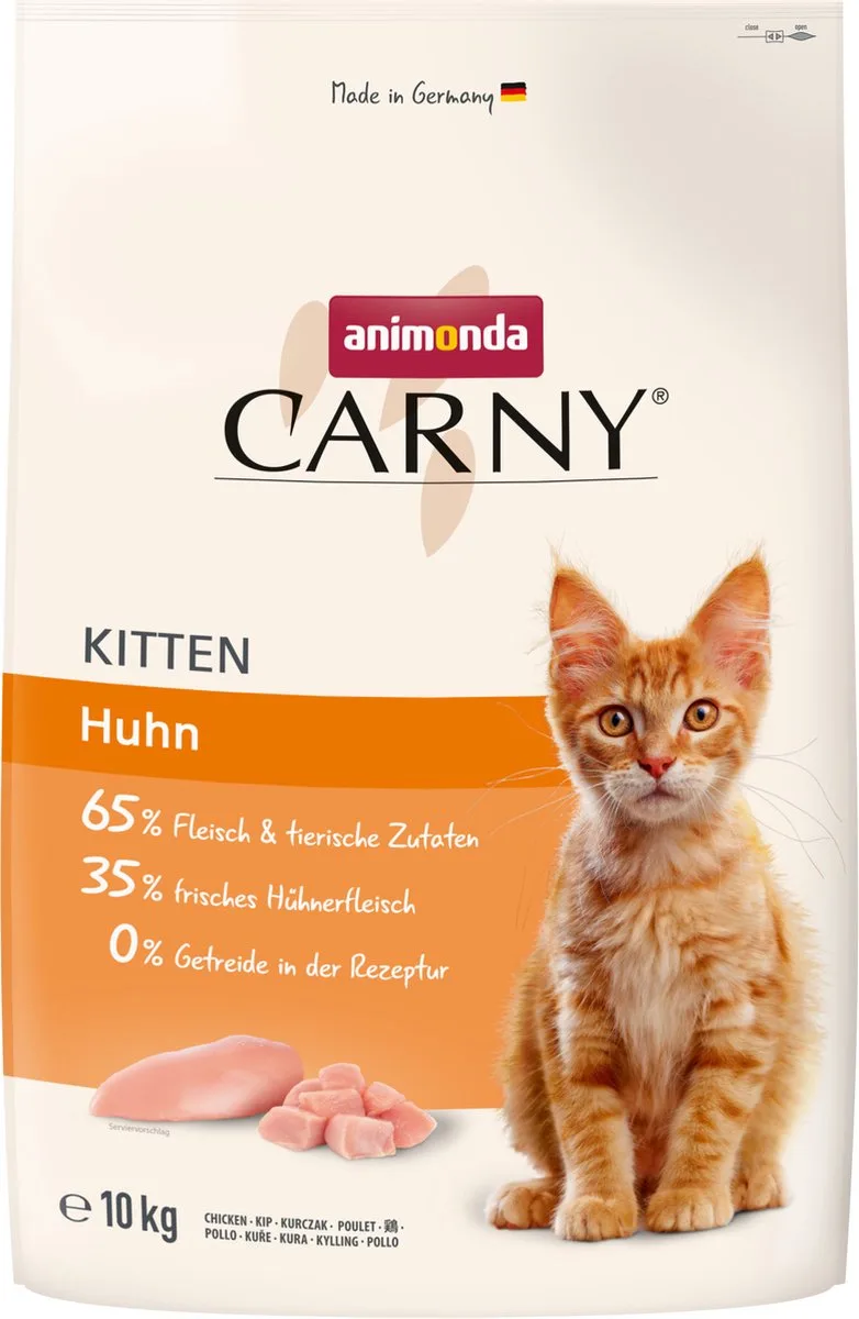 Carny brokken 10 kg Kitten Kip Kattenvoer by Animonda – product photo