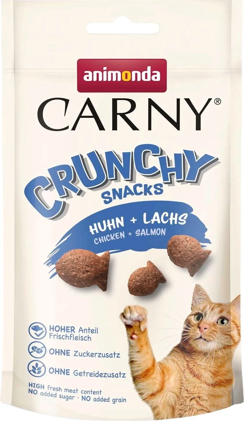 Carny crunchy Snacks Huhn und Lachs - 50 g by Animonda – product photo