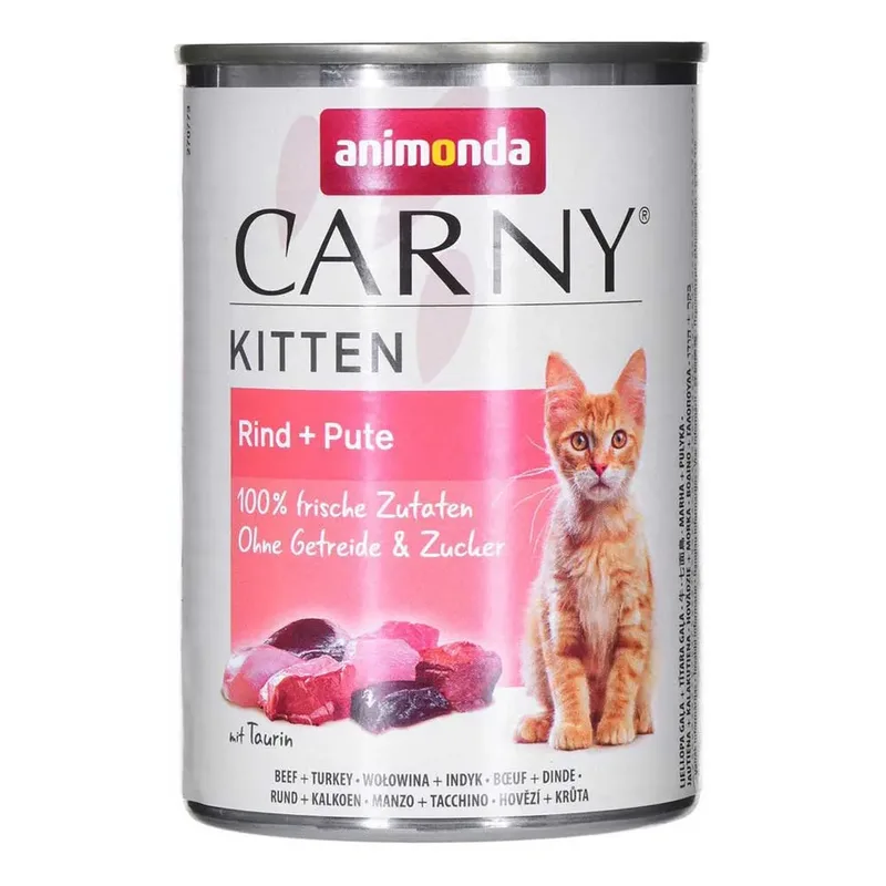 Carny Kitten Beef Turkey Natvoer Voor Katten 400g by Animonda – product photo 1 of 3