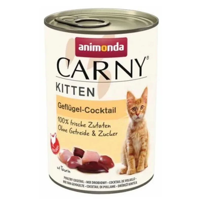 Carny Kitten Cocktail Met Natvoer Voor Katten Met Gevogelte 400g by Animonda – product photo