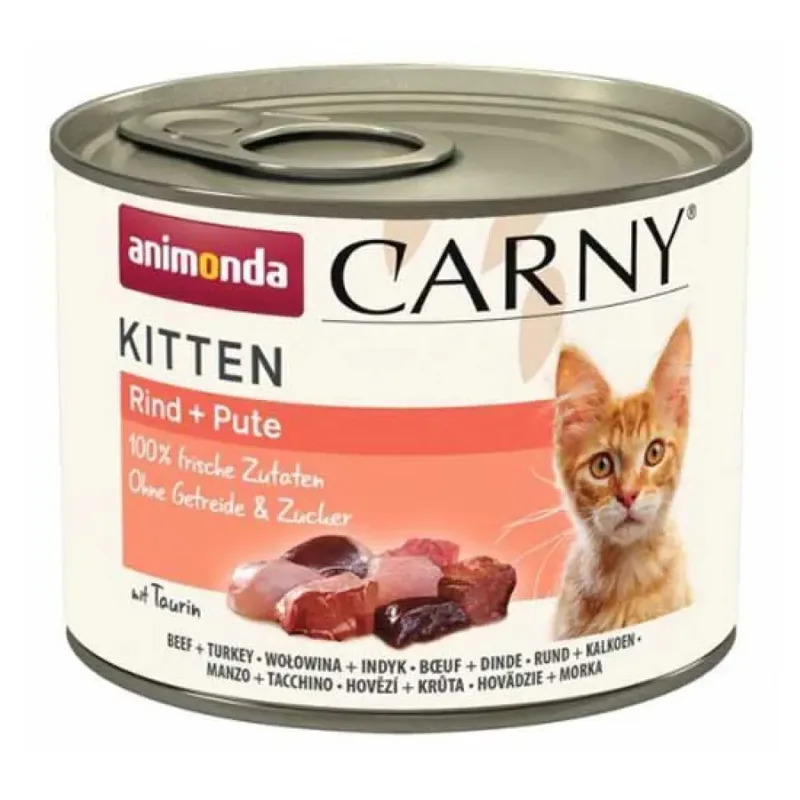 Carny Kitten Nassfutter Für Katzen Mit Rind Und Pute 200g by Animonda – product photo