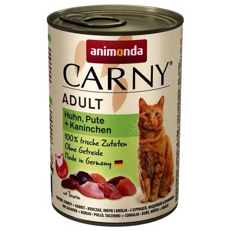 Carny Volwassen Kip Kalkoen En Konijn Natvoer Voor Katten 200g by Animonda – product photo