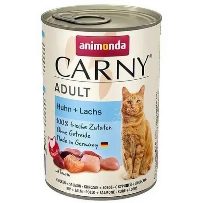 Carny Adult Nassfutter Huhn Mit Lachs Für Katzen 400g von Animonda – Produktfoto