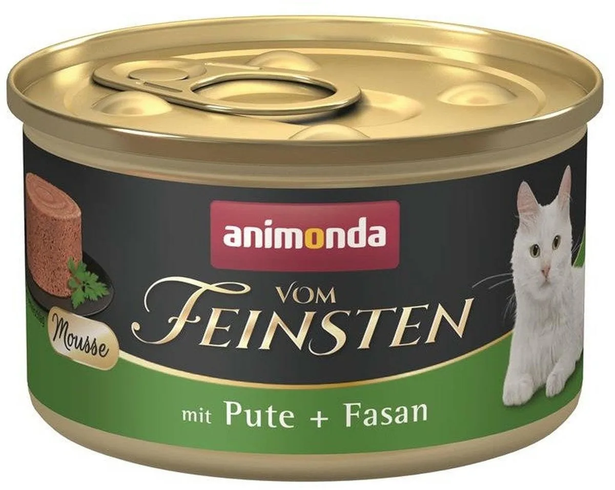Vom Feinsten Adult Mousse Dose 85g - Pute und Fasan von Animonda – Produktfoto