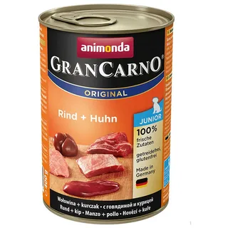 Gran Carno Original Nassfutter Für Hunde Junior Mit Rind Und Huhn 400g von Animonda – Produktfoto 1 von 2
