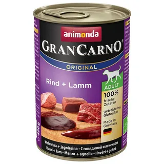 Gran Carno Original Rind-und Lammfleisch Nassfutter Für Ausgewachsene Hunde 400g von Animonda – Produktfoto 1 von 2