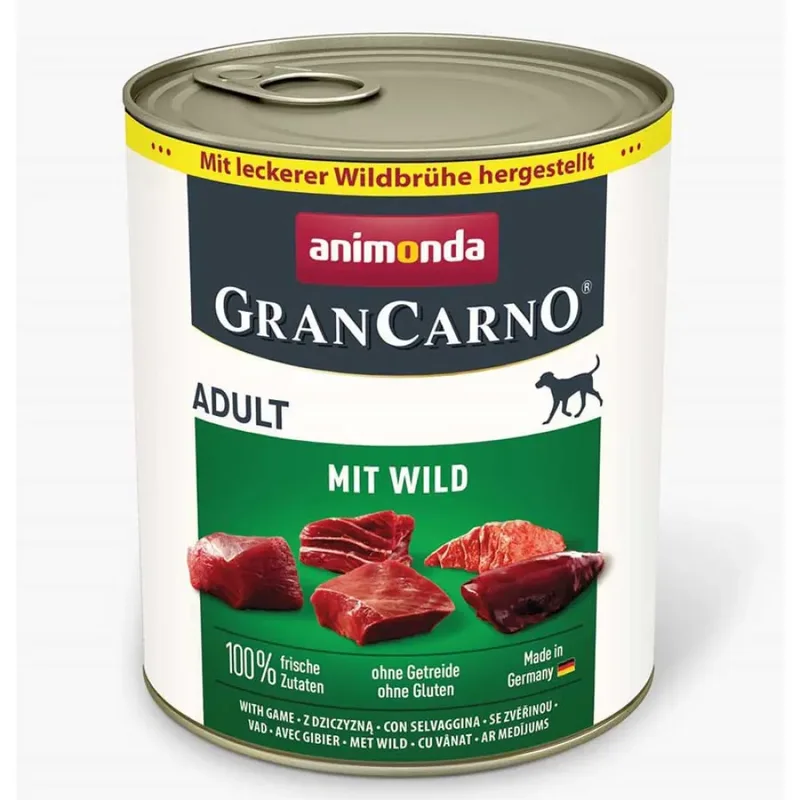 Grancarno Adult Game Natvoer Voor Honden 400g von Animonda – Produktfoto