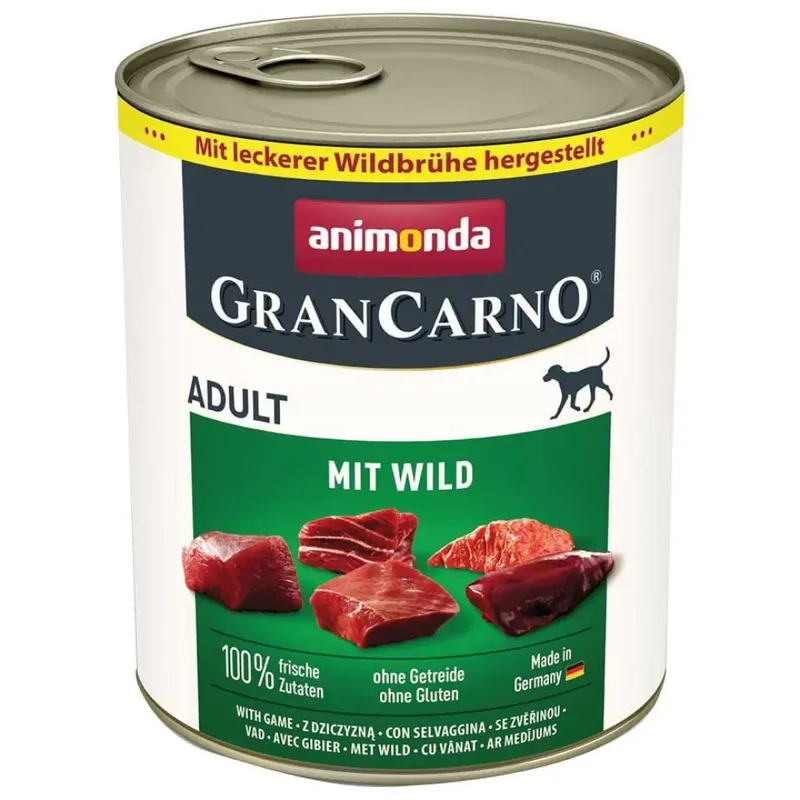 Grancarno Adult Game Natvoer Voor Honden 800g von Animonda – Produktfoto
